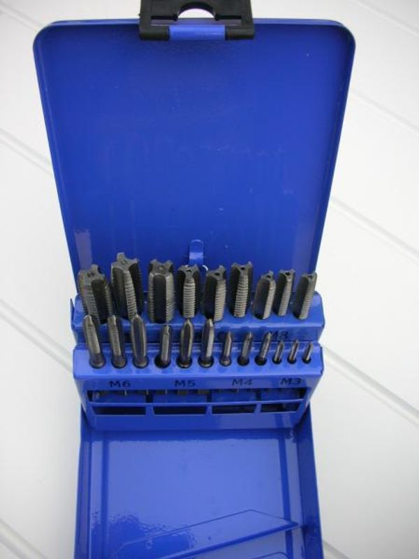 Gjenge tapp sett M3-M12
